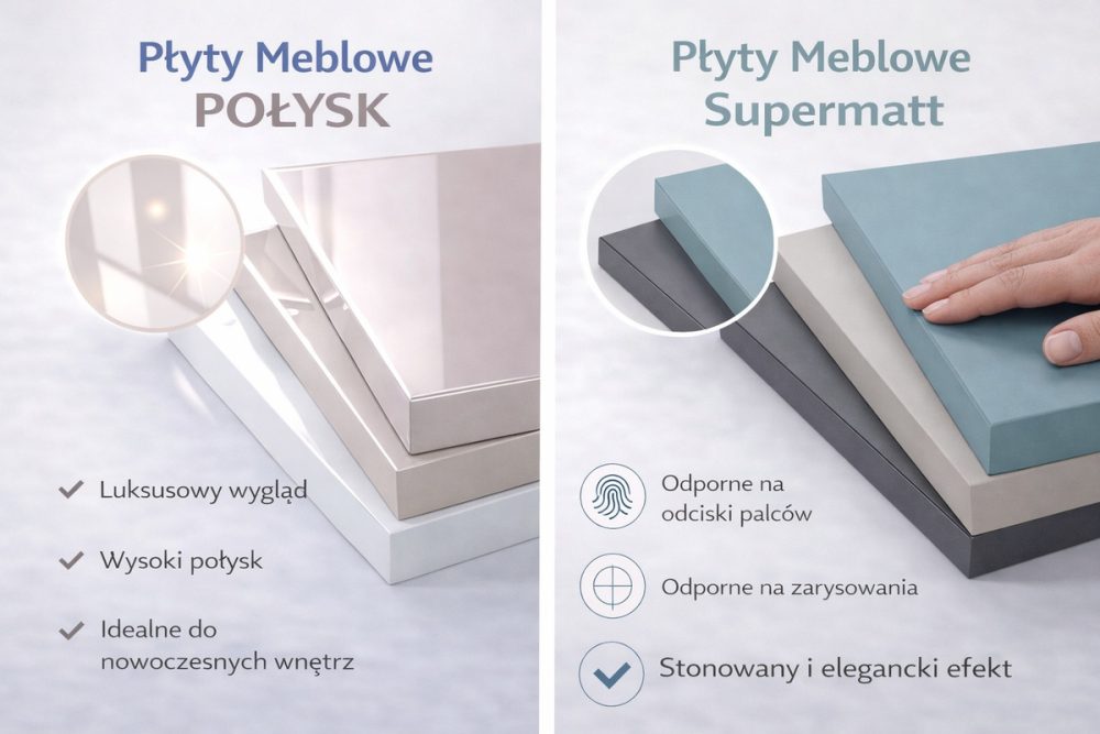 Płyty meblowe 1240 mm w macie i połysku – nowość w ofercie Melaco